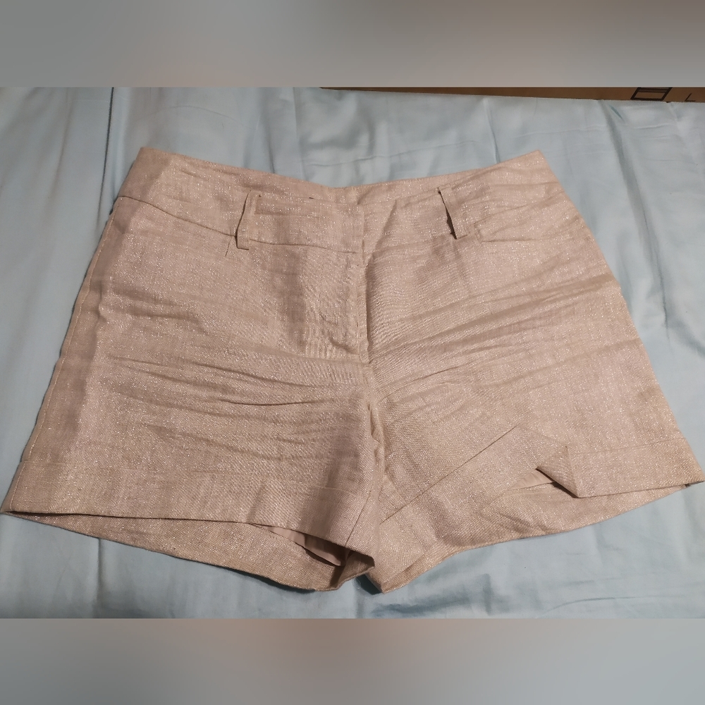 APT 9 Cream Glitter Shorts